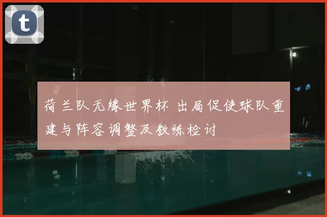 荷兰队无缘世界杯 出局促使球队重建与阵容调整及教练检讨